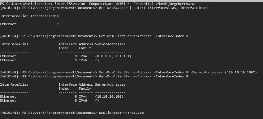 DNS PowerShell