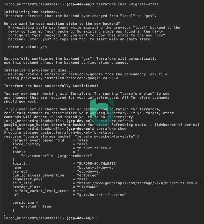 Terraform-migrate-state